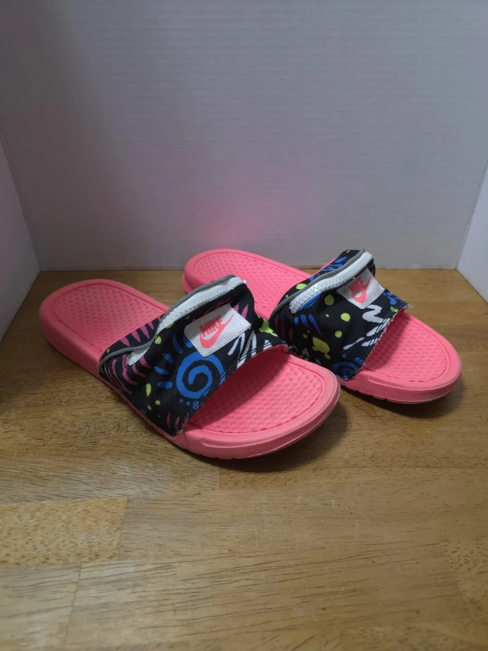 Nike Benassi Slide Mens 10 Fanny Pack Sandal JDI Print CJ2967-600 Jams Pink 90s
